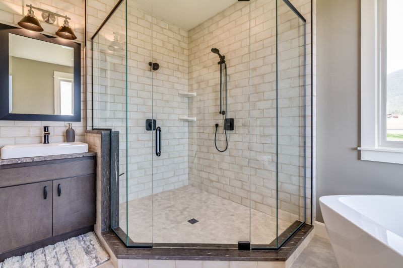 Curved Glass Shower Enclosure